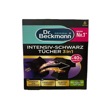 Dr. Beckmann Regenerating And Colour Retaining Wipes For Dark-Black Laundry