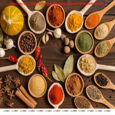 50gm Curry Kit 12 Indian Spices Herbs Seasonings Ground & Whole HerbsnSpiceit NO TINS