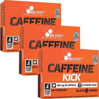 Caffeine Kick | Energy Pills | Fights Fatigue | Better Mood | Supports Fat Burning | Wakefulness and Awakening (180 Capsules)