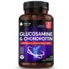 Glucosamine and Chondroitin High Strength - Enriched With Turmeric And Vitamin C - Glucosamine Sulphate Chondroitin Sulphate, Food Supplement - Contributes To The Normal Function of Bones 120 Capsules view 1