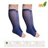 HealthyNees 2 Pair 8-15 mmHg Sheer Compression Leg Calf Shin Thin Open Toe Socks - blue - XXL (2 Pair) view 2