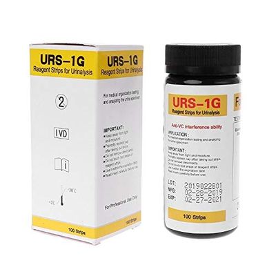 SHY-DPM, 1box 100 Strips URS-1G Glucose Test Strip Reagent Strip For Urinalysis Anti-VC Interference Ability Test Paper