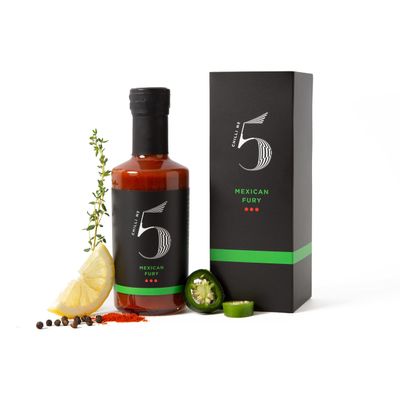 Chilli No.5 | Mexican Fury Mexican TEX-MEX Hot Sauce. 200 millilitres Bottle.