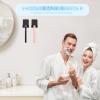 VIS'V Adhesive Razor Hooks, Black Self Adhesive Razor Holder Shower Waterproof Shaver Hook Hanger Stand Heavy Duty Stainless Steel Bathroom Kitchen Sticky Hooks for Razor Towel Loofah Plug - 2 Pcs view 2