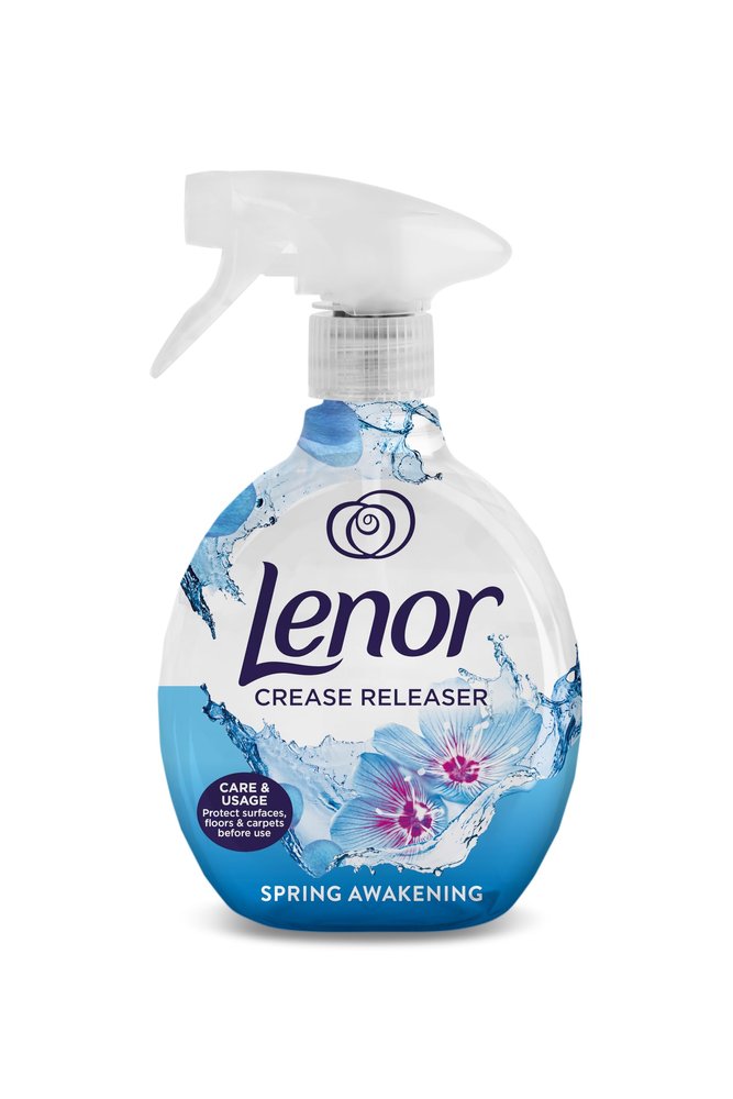 Lenor Crease Releaser Spring Awakening Fabric Spray - Removes Creases, Freshens Fabrics, Reduces Static & Eliminates Odours Ideal for Clothing and Bedding - 500ml