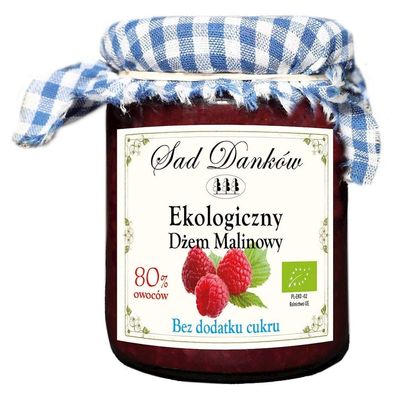 Raspberry JAM NO Sugar BIO 260 g - SAD DANKW