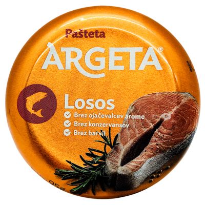 ARGETA Premium Exquisite Salmon Pate 14 cans of Excellent and Delicious Pate Natura Aroma Flavor-1330 Grams (95 Grams per jar x 14) - Argeta
