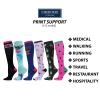 Cherokee Printsupport Women 12 mmHg Support Socks, Regular Tall, AVO Cuddle view 3