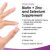 Biotin Hair Growth Vitamins 12,000mcg D-Biotin Tablets Enriched with Zinc & Selenium Vegan Beauty Hair Skin & Nails Vitamins for Women and Men High Strength - 3 Months Supply UK Made - New Leaf view 2