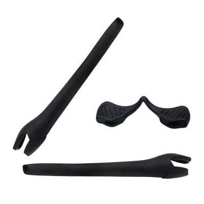 LenzReborn Replacement Earsocks Nosepieces Rubber Kits for Oakley Radar EV Path Sunglass - Black