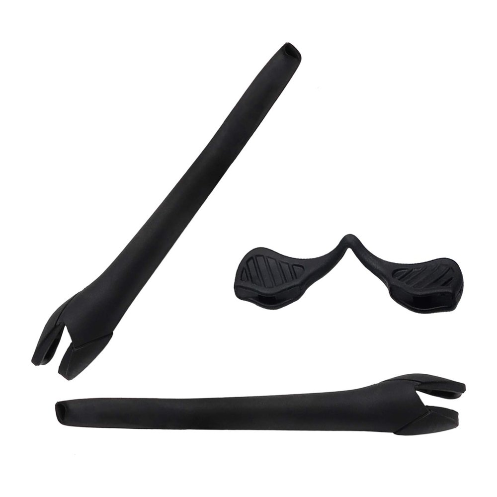LenzReborn Replacement Earsocks Nosepieces Rubber Kits for Oakley Radar EV Path Sunglass - Black
