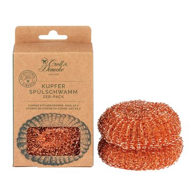CROLL & DENECKE Twin Pack Copper Sponge, 1.7oz