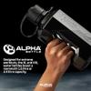 Alpha Designs 2 Pack Water Bottle (2.4L) & Protein Shaker Bottle (1L) Bundle - Gym Gifts for Men & Women - Black view 2