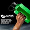 Alpha Designs 2 Pack Water Bottle (2.4L) & Protein Shaker Bottle (1L) Bundle - Gym Gifts for Men & Women - Green view 2