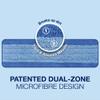 Bona Microfibre Cleaning Pad, for Wood and Hard-Surface Floors, fits Bona Family of Mops, 3 Count (Pack of 3), Blue view 3