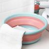 Foot Soak Basin Foot Soaking Tub Folding Portable Round Water Bucket Household Washing Foot Basin Multipurpose Pedicure Soak Feet Container Foot Spa Basin view 3