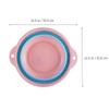 Foot Soak Basin Foot Soaking Tub Folding Portable Round Water Bucket Household Washing Foot Basin Multipurpose Pedicure Soak Feet Container Foot Spa Basin view 4