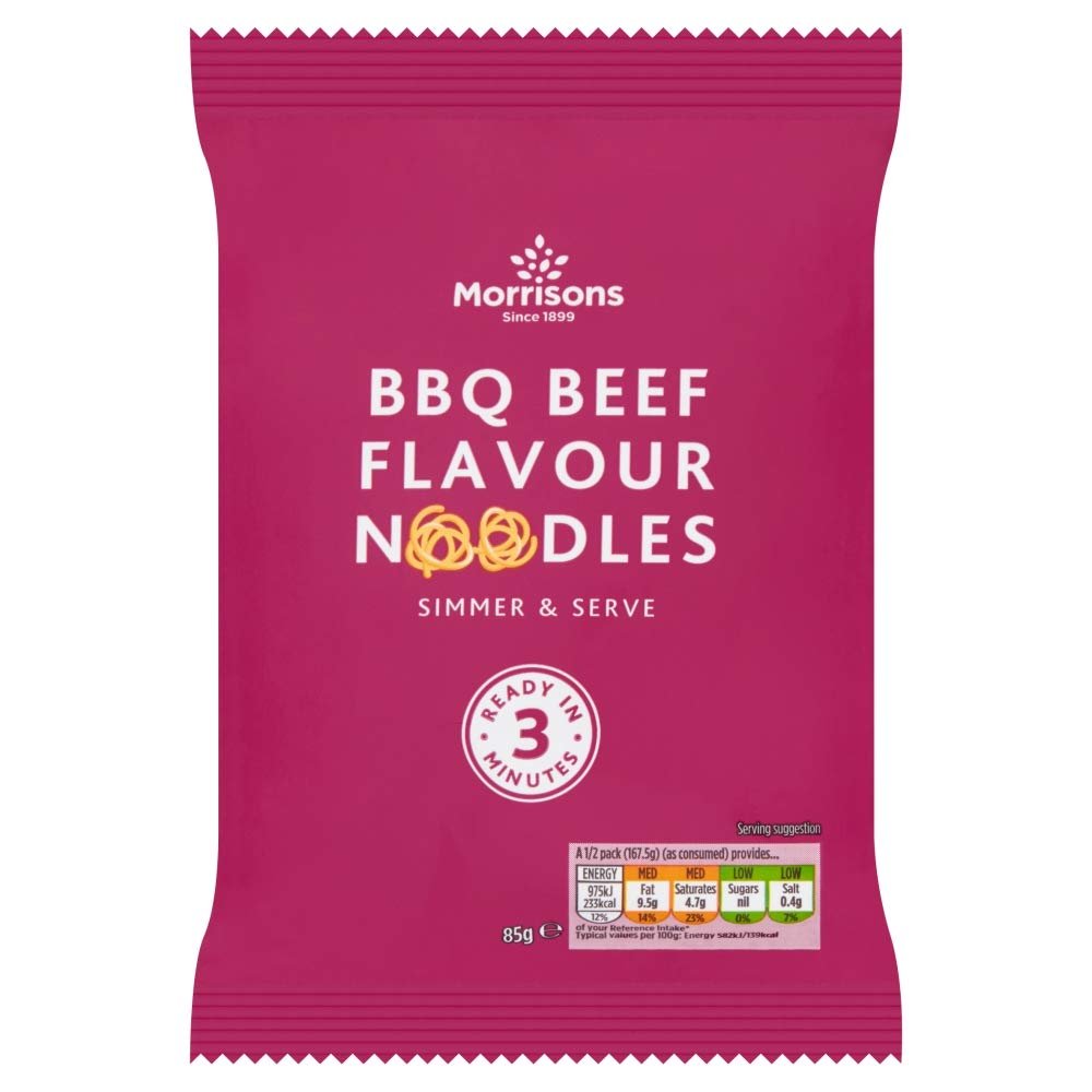 Morrisons Instant Barbecue Beef Flavour Noodles 85 g x 14