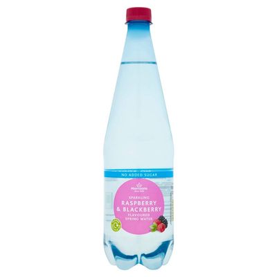 Morrisons Sparkling Raspberry & BlackBerry Water 1 Litre x 12