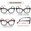 Eyekepper 5-Pack Square Reading Glasses for Women Large Frame Readers +1.00 view 3
