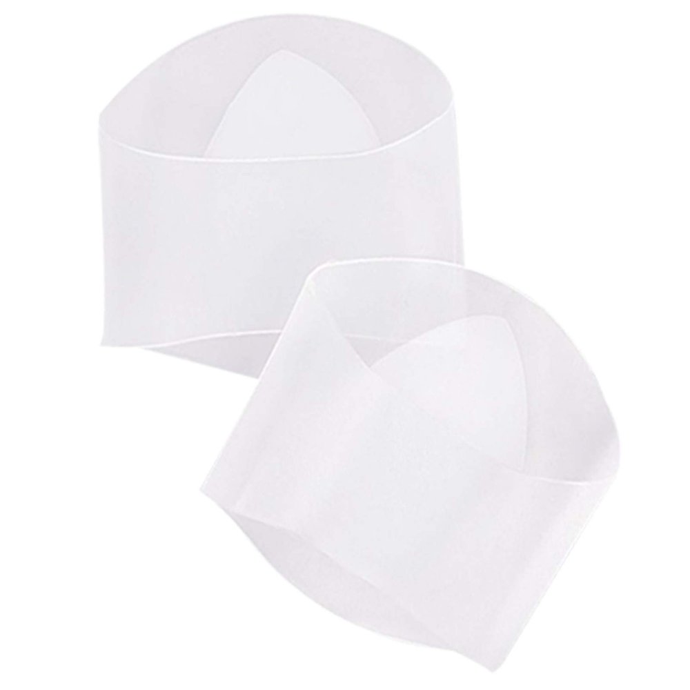 2Pairs Soft Silicone Arch Support Sleeves Flat Foot Plantar Fasciitis Cushions Foot Pain Relief Pads for Women Men - Translucent