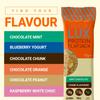 Premium LUX Protein Flapjack Bars - High Protein, Low Sugar Snack  Bodybuilding Warehouse - Mint Chocolate Chunk (24 x 75g) view 4