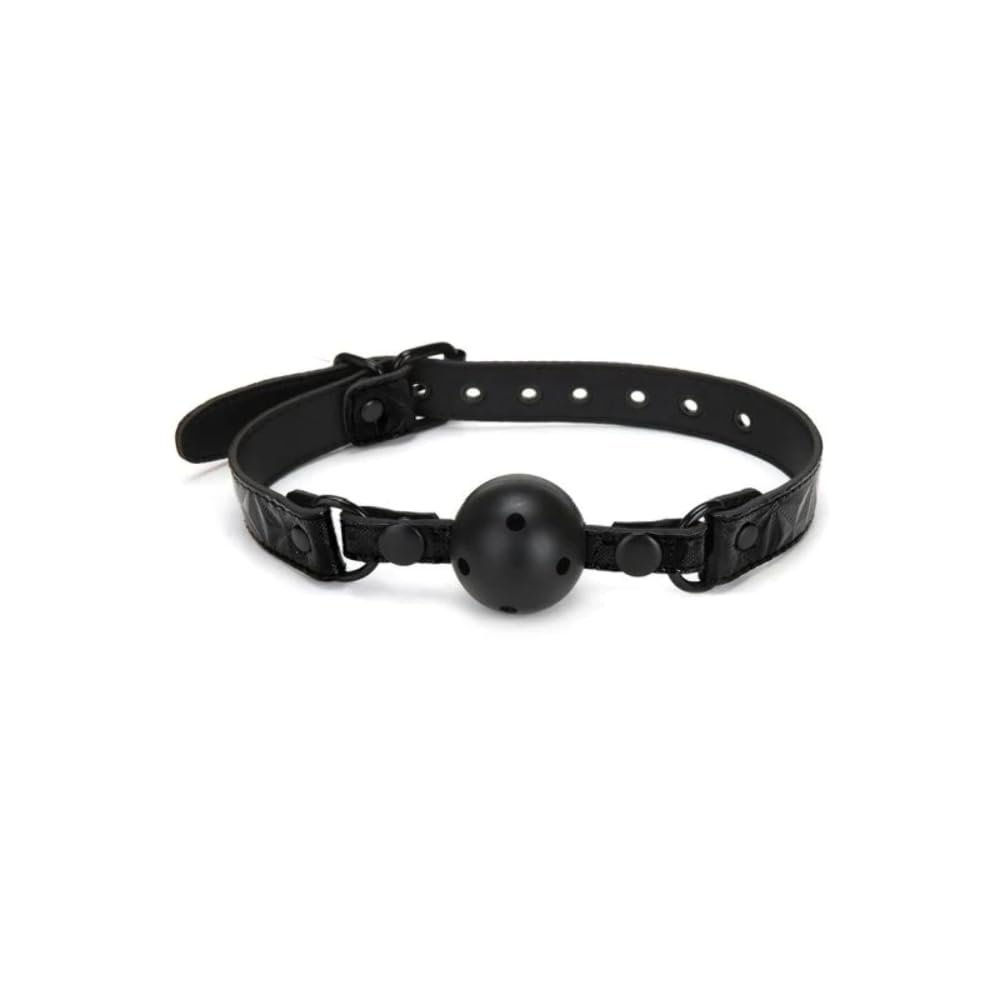 Ball Gag, Diamond Collection Ball Gag in Black by Whipsmart