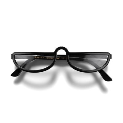 LONDON MOLE Brainy reading glasses | Cool half moon shaped readers | Mens Womens Unisex | Spring hinges