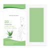 20Pcs Double Sided Disposable Lip Arm Paper Strips Stickers Hair Removal Depilation Tools - Aloe* view 1