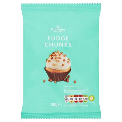 Morrisons Fudge Chunks, 100 g x 10