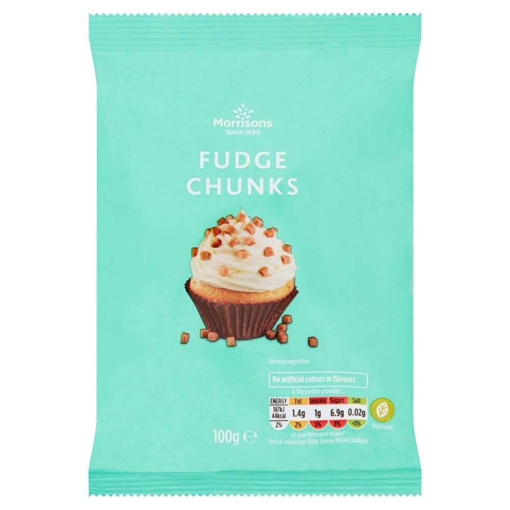 Morrisons Fudge Chunks, 100 g x 10