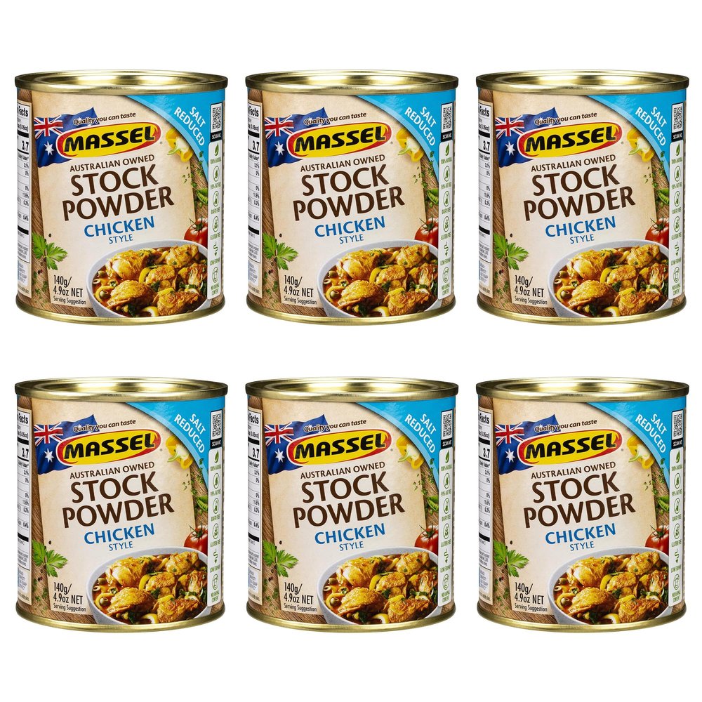 Massel Powder Tub veriaty (Pack of 6, SALT REDUCED Chicken)