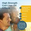 Healthspan Cod Liver Oil 570mg | Support Your Brain, Heart, Eyes & Bones | 150mg Omega 3 Fatty acids per Capsule (360 Capsules) view 3
