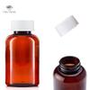 100ml Pill pots with lids, Empty Plastic Medicine Amber Bottles, Pill Storage pots and Child Safety caps, Strong Reusable Medicine Storage pots, 6 x 100ml Pill Pots and lids view 3
