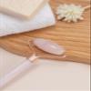 100% Natural Rose Quartz Jade Roller & Gua Sha Set, Jade Facial Roller Double Neck Healing Slimming Massager Anti-Aging, De-Puffing, Detoxifying, Brightening, and Refreshes Skin Tool view 3