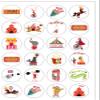 24 Precut 40mm Round Circus Show Carnival Edible Wafer Paper Cake Toppers Decorations view 2