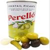 Perello Manzanilla Spicy Pitted Green Olives | Premium Individually Hand Processed Olives | Marinated with Guindilla Chilies | Gluten-Free | Imported from Spain | 150g Tin (Pack of 3) view 3