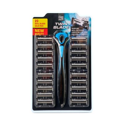 3 Pack 20 X 3 Cien Blade shaving system Razor with Aloe Vera