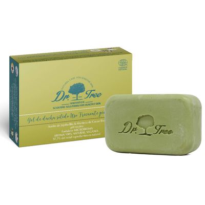 Dr. Tree Organic Solid Gel Frequent Use | Special Sensitive Skin | Reinforces Microbiome | ECOCERT 99.7% Natural Ingredients | Jojoba Oil & Cocoa Butter | Vegan Plastic Free 120g