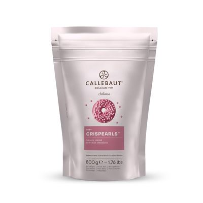 Mona Lisa Crispearls by Callebaut (Ruby Chocolate Cereal Balls, 800g Bag)