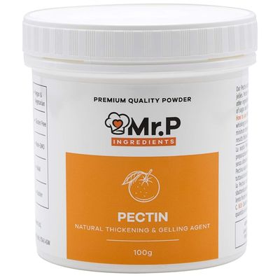 Mr.P Ingredients Pectin 100g NH Powder Ideal for Jams Marmalades Chutney Fruit Jellies Fruit Compote Gelling Agent Vegan Vegetarian Halal Kosher Gluten Free (Recyclable Pot)