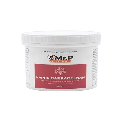 Mr.P Ingredients Kappa Carrageenan 100g Powder Gelling Agent Vegan Vegetarian Alternative to Gelatine Halal Kosher Gluten Free (Recyclable Pot)