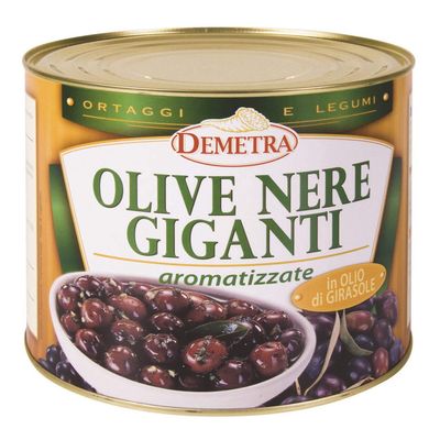 Giant Black Olives with Herbs 2,5 kg - Demetra