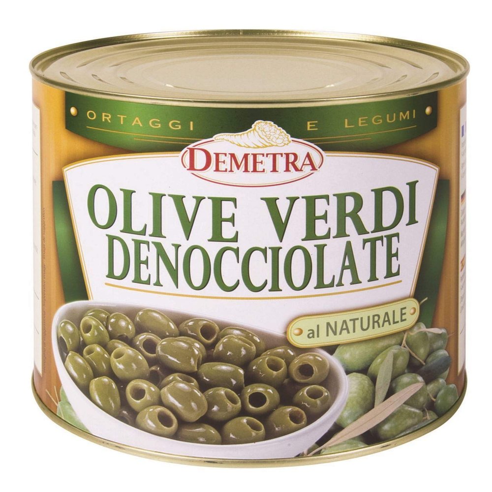 Green Olives pitted 2,5 kg - Demetra