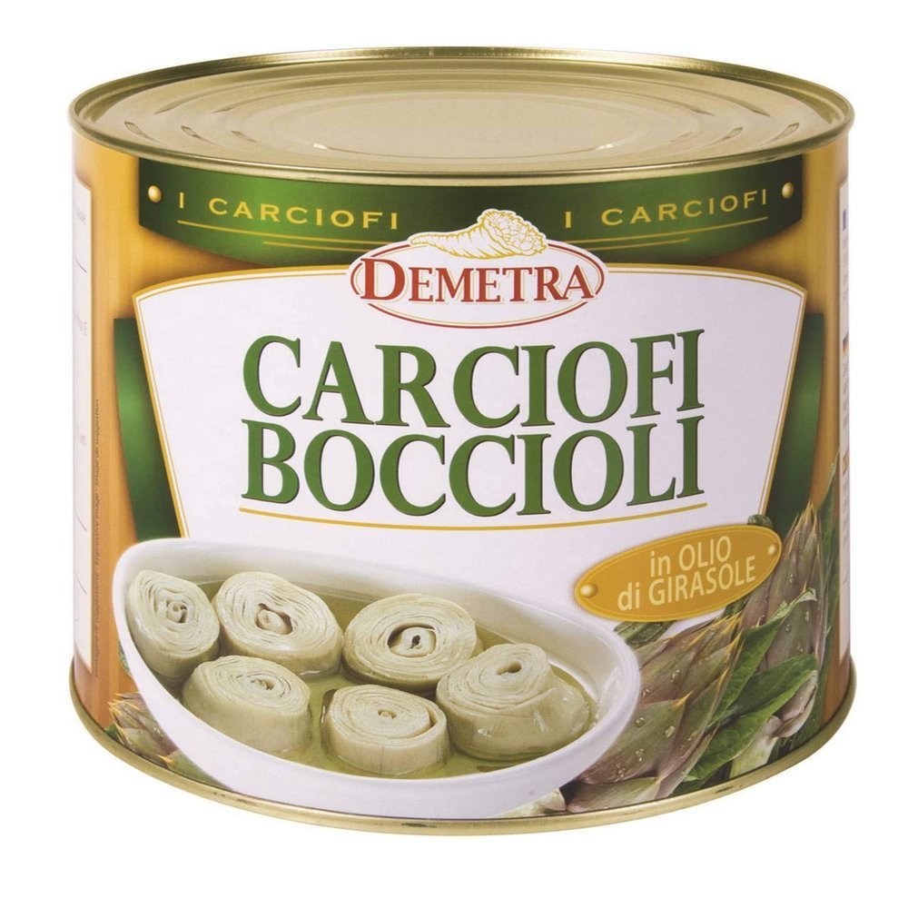 Artichoke Buds in Sunflower Oil 2400 gr. - Demetra