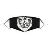 Edgy Black & White Skull Reusable Face Covering - 13cm x 24cm (1 Pc.) - Triple-Layered for Style and Safety, Non-Medical, Perfect for Everyday Use with Easy Washing After Each Wear view 1