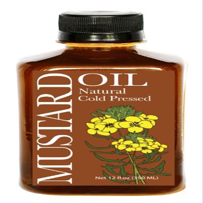 Daana Organic Mustard/Rapeseed Oil for Skin: Extra Virgin, Cold Pressed (350 ml)