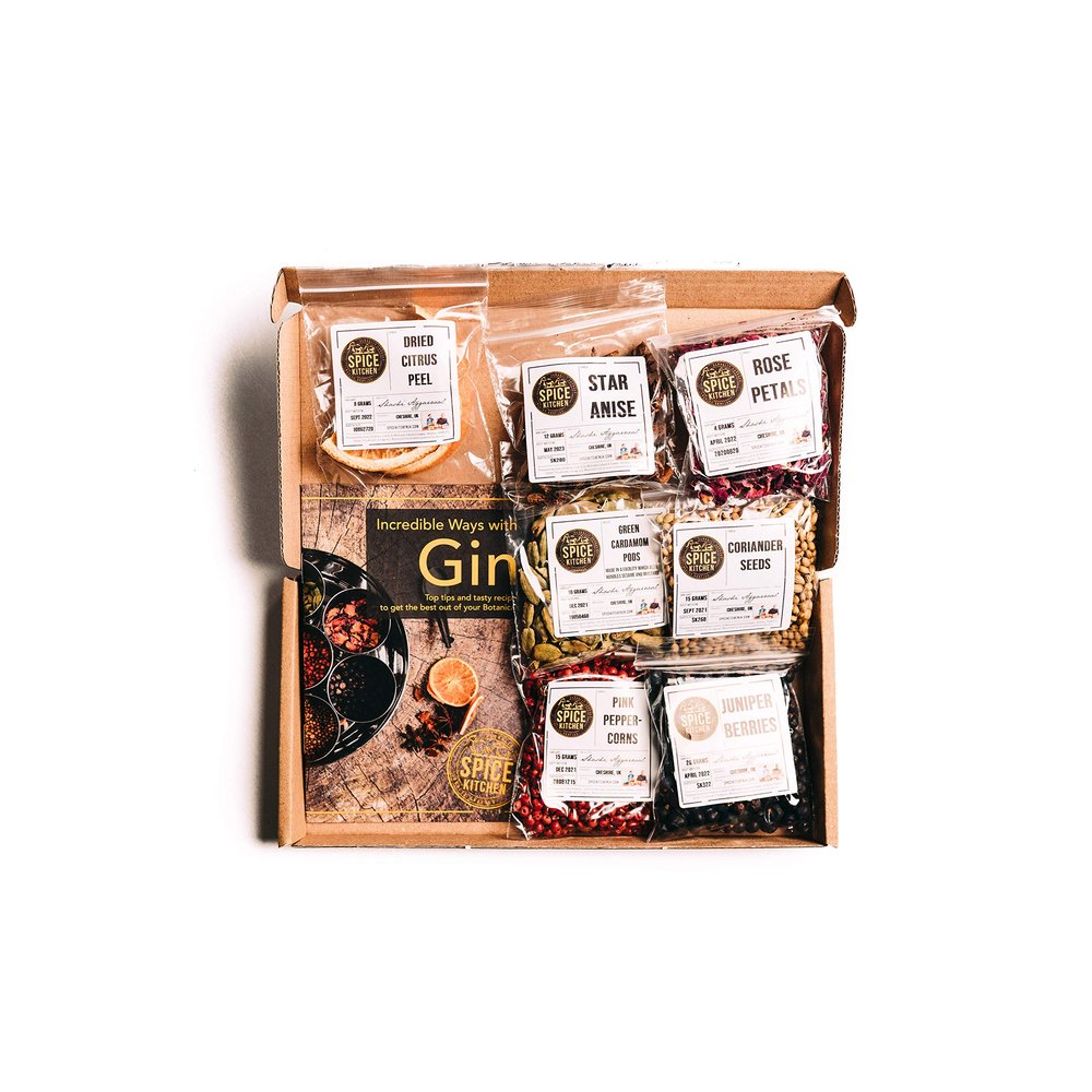 Spice Kitchen Gin Infusion Botanicals Spices, Perfect for a Gin Lover, Artisan Gin Spices for Mulling and Infusing Gin