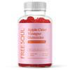 Apple Cider Vinegar Gummies with The Mother 1000mg | Enhanced with Vitamin B12 & Folic Acid | 60 Vegan ACV Capsules with Pomegranate & Beetroot Powder | Natural Ingredients by Free Soul view 1
