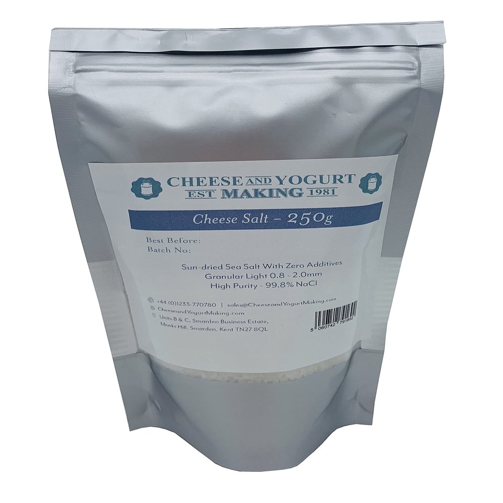 Cheese Salt for Cheesemaking Production - Sea Salt, Free from additives (250G)